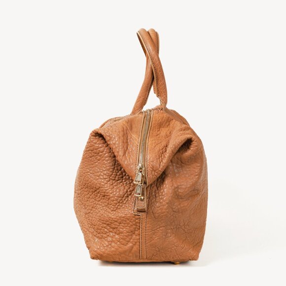 Yves Saint Laurent Easy Tan-Pebbled-Leather Handbag - Picture 3 of 14